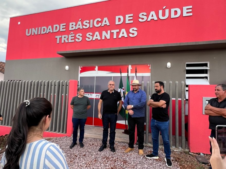 Prefeitura Inaugura Unidade B Sica De Sa De No Bairro Tr S Santas